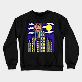 creepy giant demon doll Crewneck Sweatshirt